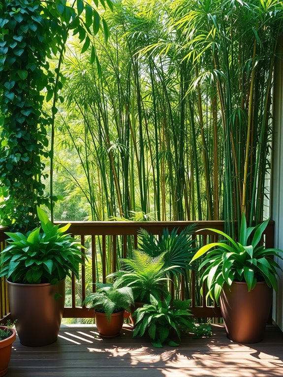 vibrant foliage for seclusion