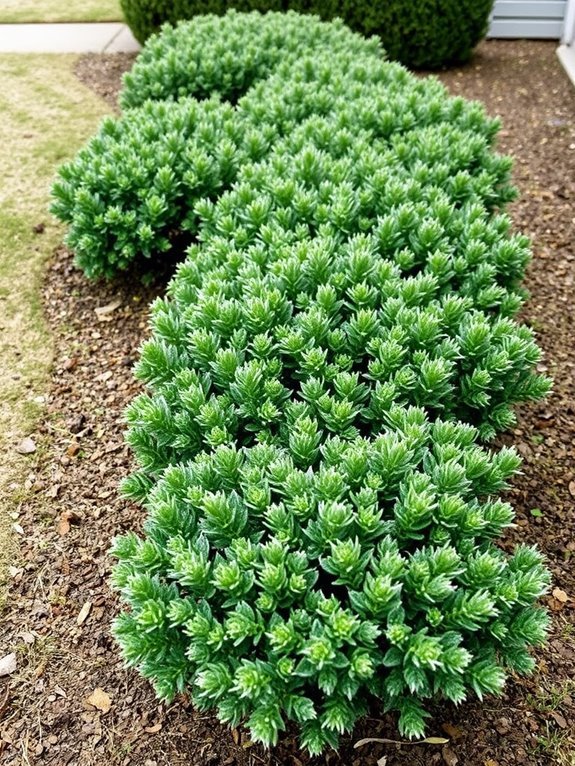 vibrant green barberry shrub
