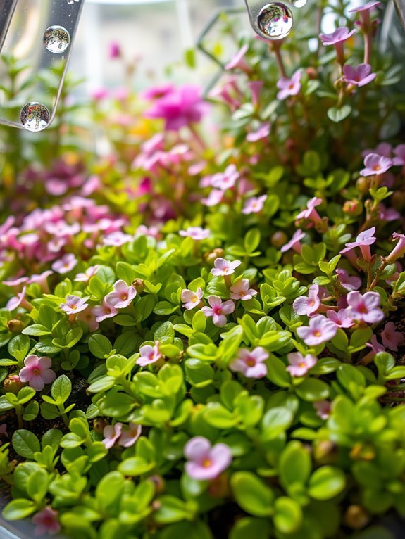 vibrant green ground cover