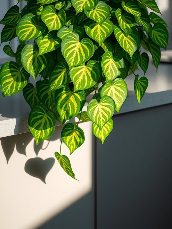 vibrant green trailing plant