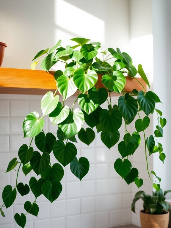 vibrant green trailing plant