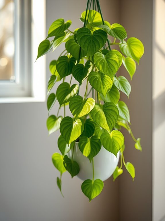 vibrant green trailing plant
