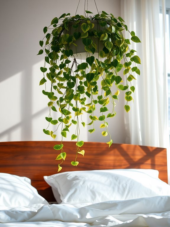 vibrant green trailing vine