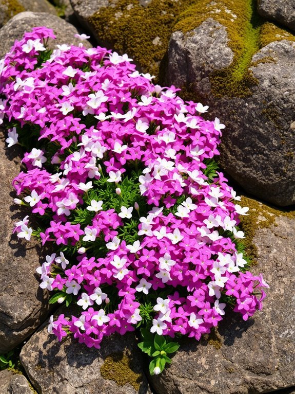 vibrant ground covering flowers