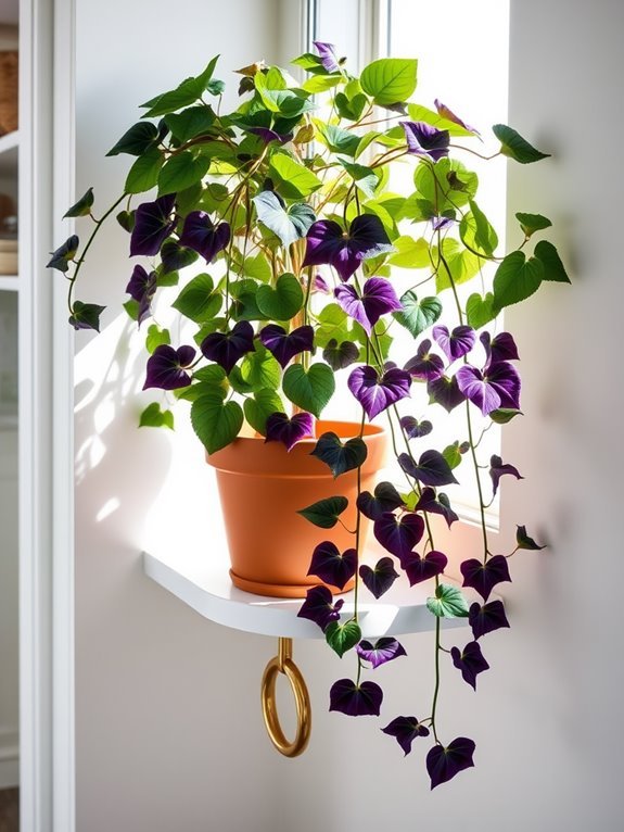 vibrant houseplant with trails