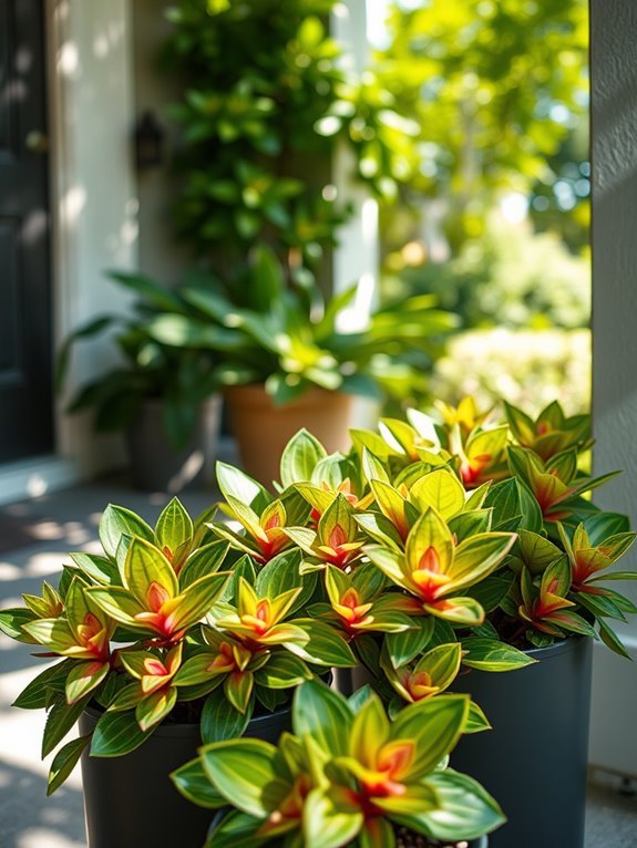 vibrant patterned houseplant beauty
