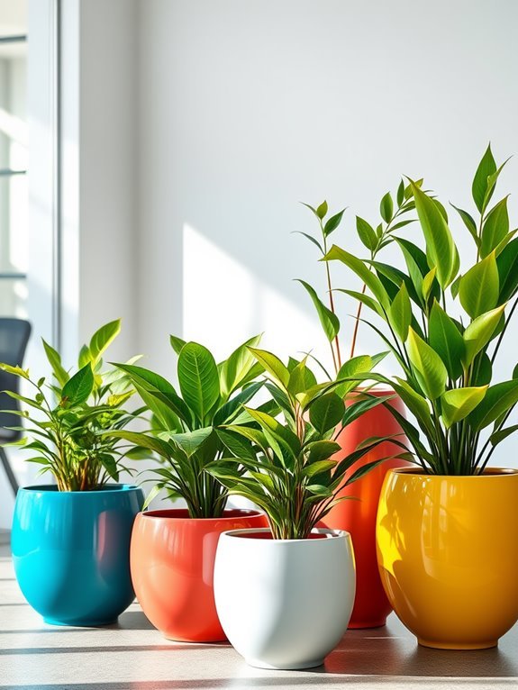vibrant planter collection set