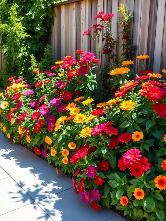 vibrant seasonal flower displays