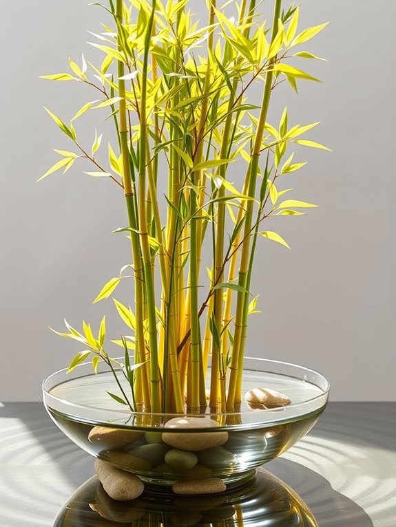 vibrant striped bamboo species