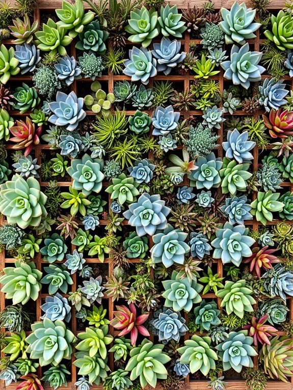 vibrant succulent wall decor