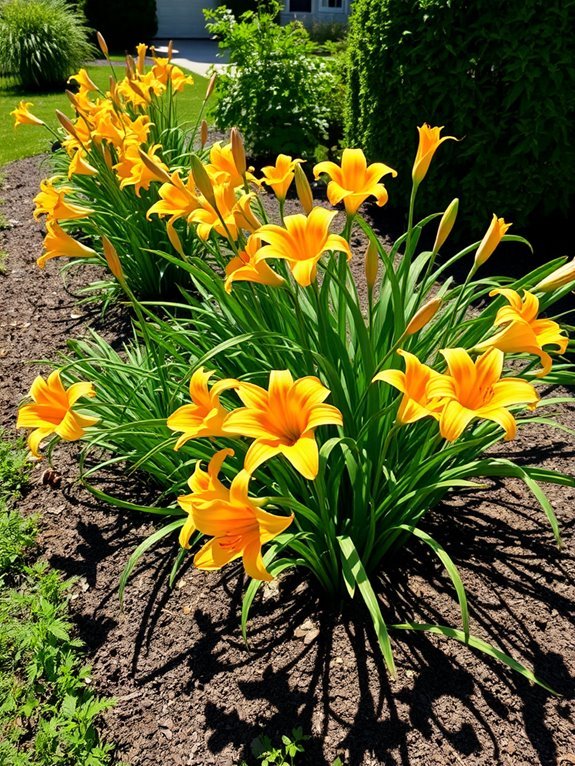 vibrant summer garden blooms