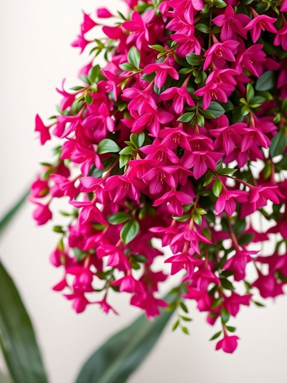 vibrant trailing fuchsia plant