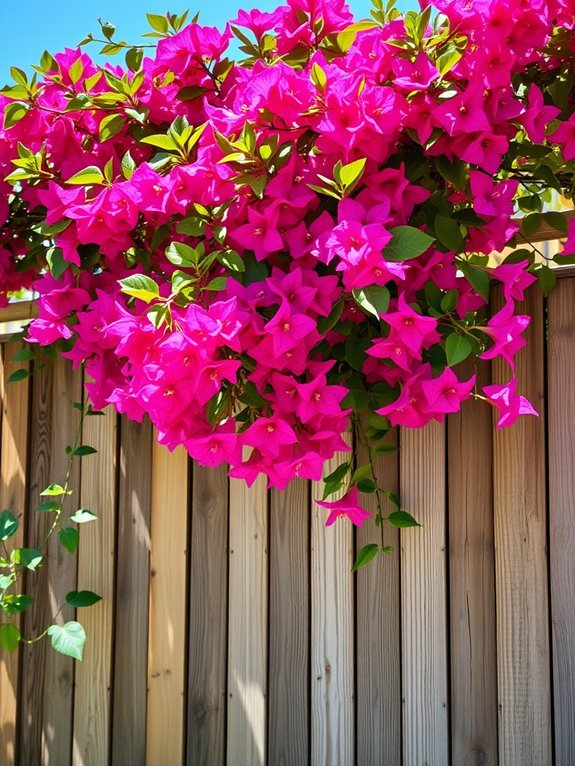 vibrant tropical flower display