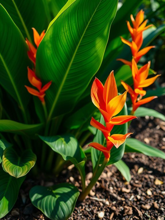 vibrant tropical flowering plants