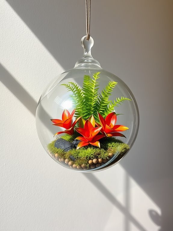 vibrant tropical plant display