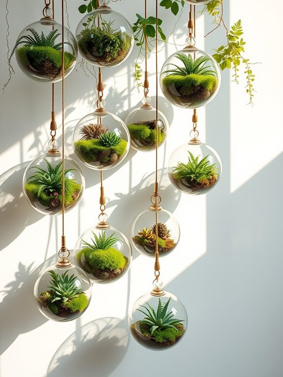wall mounted plant display