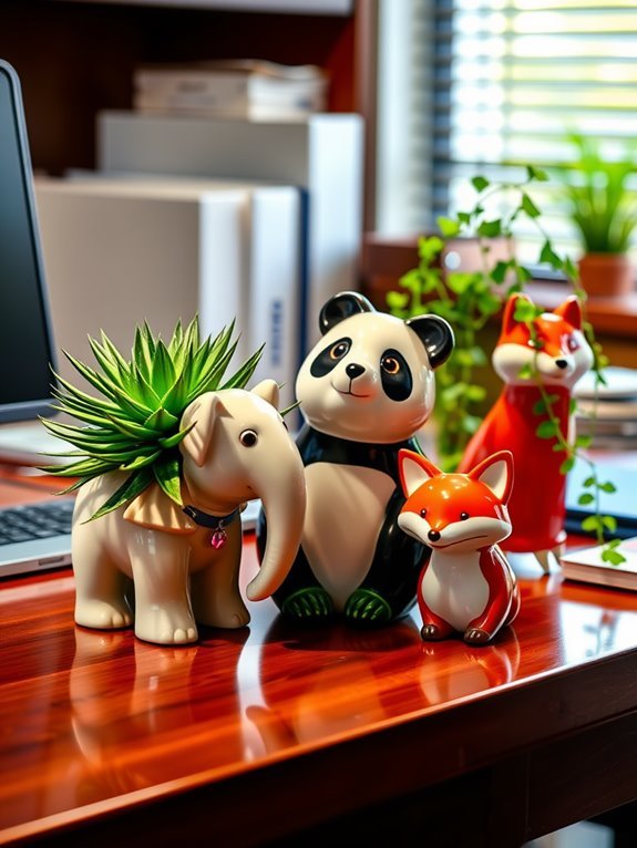 whimsical animal shaped planter