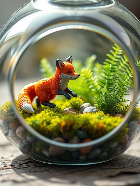 whimsical fox sculpture design