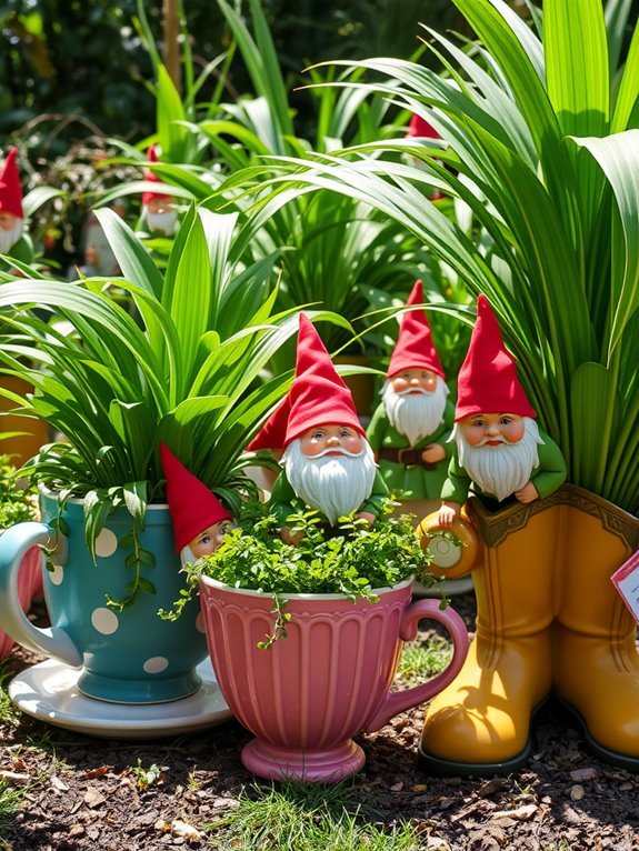 whimsical miniature garden characters