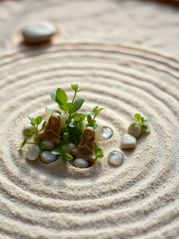 whimsical miniature garden tranquility